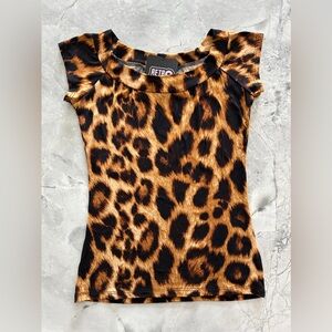 Retrolicious Leopard Print VaVa Va Voom retro inspired boat next top